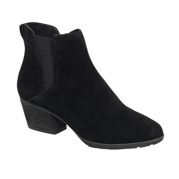 NWOT Blondo Verena Side Zip Black Waterproof Suede Booties – Sz 8.5M - Picture 3 of 10